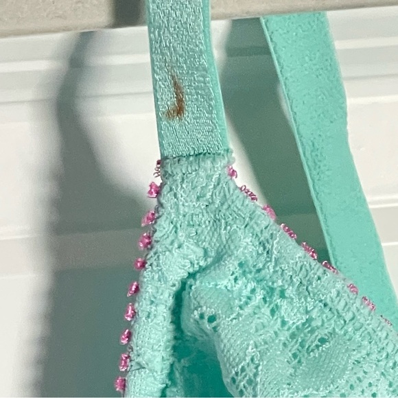 New! Victoria's Secret Waterfall Tease Lace Unlined Demi Bodysuit 47410 - Picture 6 of 14